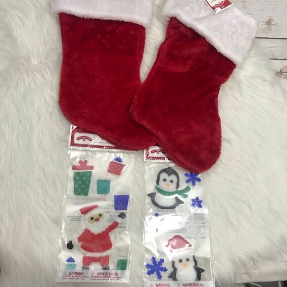 DELETING SOON Christmas Decor Stockings Window Cling - Picture 6 of 11